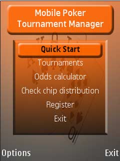 Mobile poker tournament manager